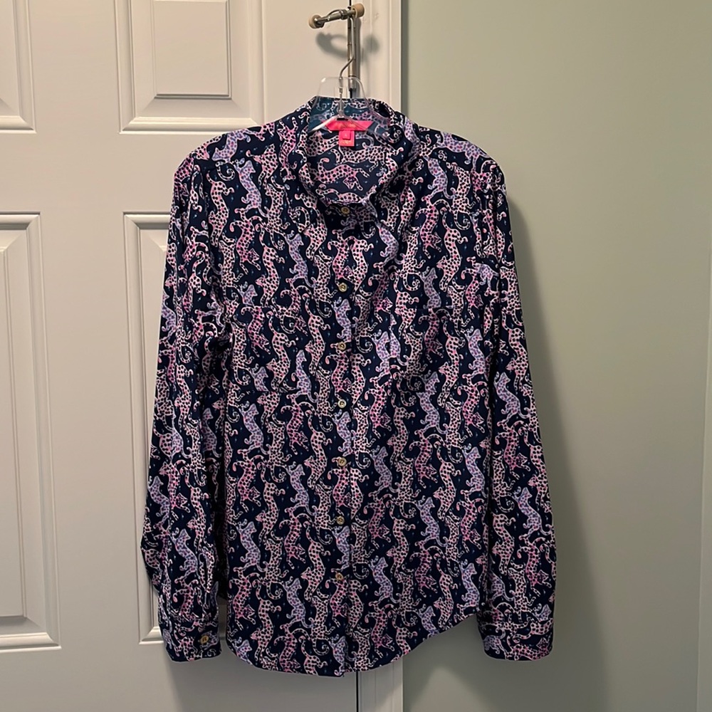 Lilly Pulitzer Sea View Button Down
